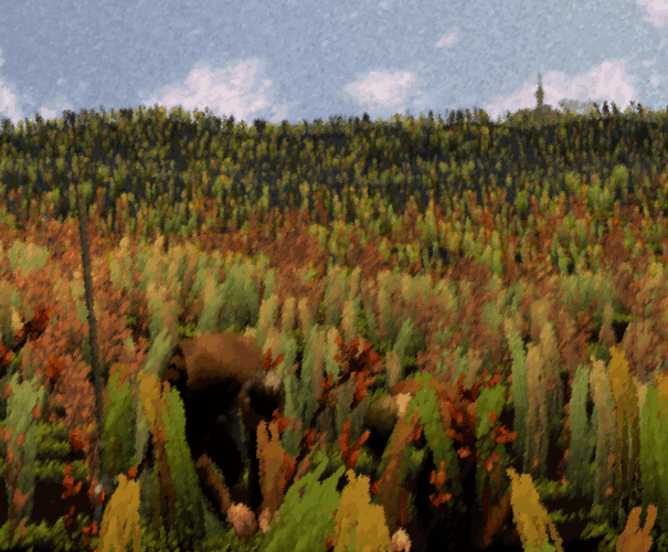 Weather Evolving painting landscape