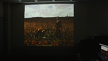 Paralax interaction with Evolving painting landscape